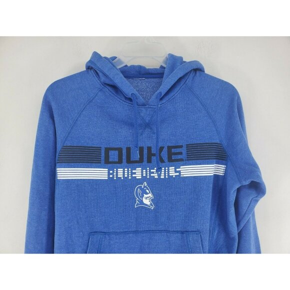 Duke Blue Devils Hoodie Mens Size Large Blue Cotton Blend - Picture 2 of 5